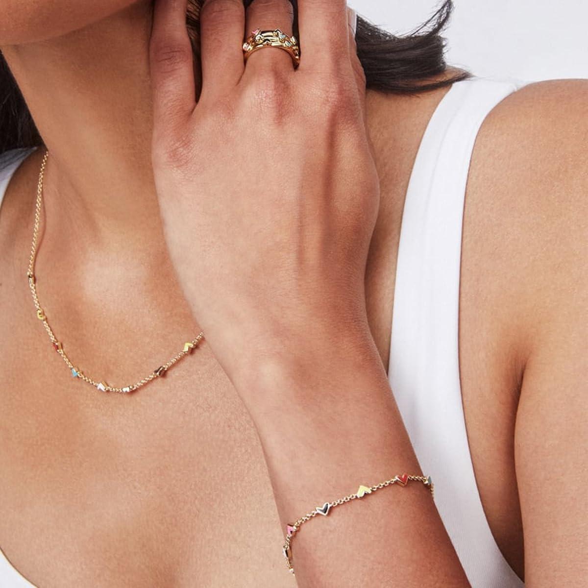 imageKendra Scott Haven Heart Gold Chain Bracelet in Multi Mix Fashion Jewelry For Women