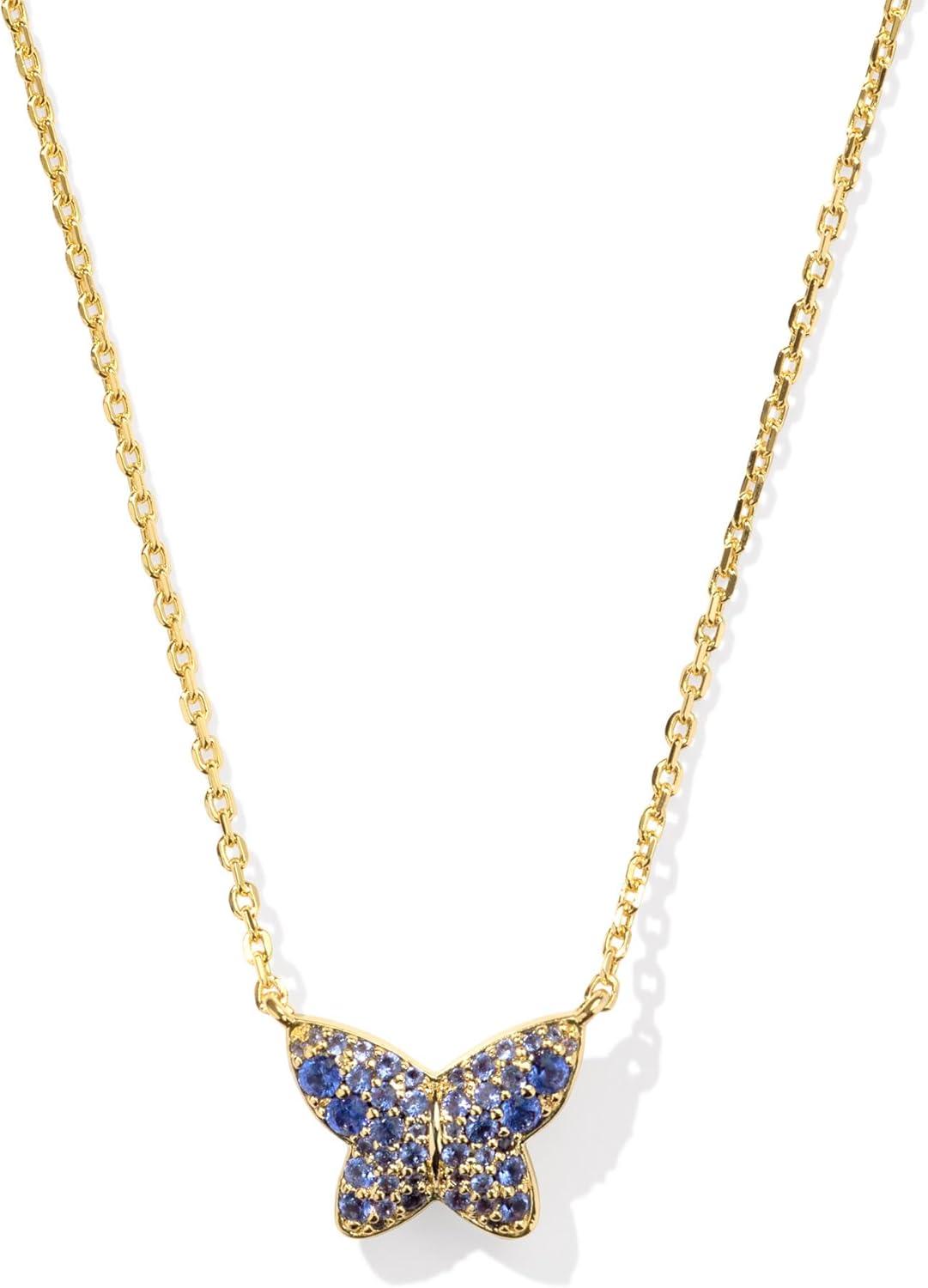 imageKendra Scott Lillia Crystal Pendant Necklace Fashion Jewelry for WomenGOLD BLUE CRYSTAL
