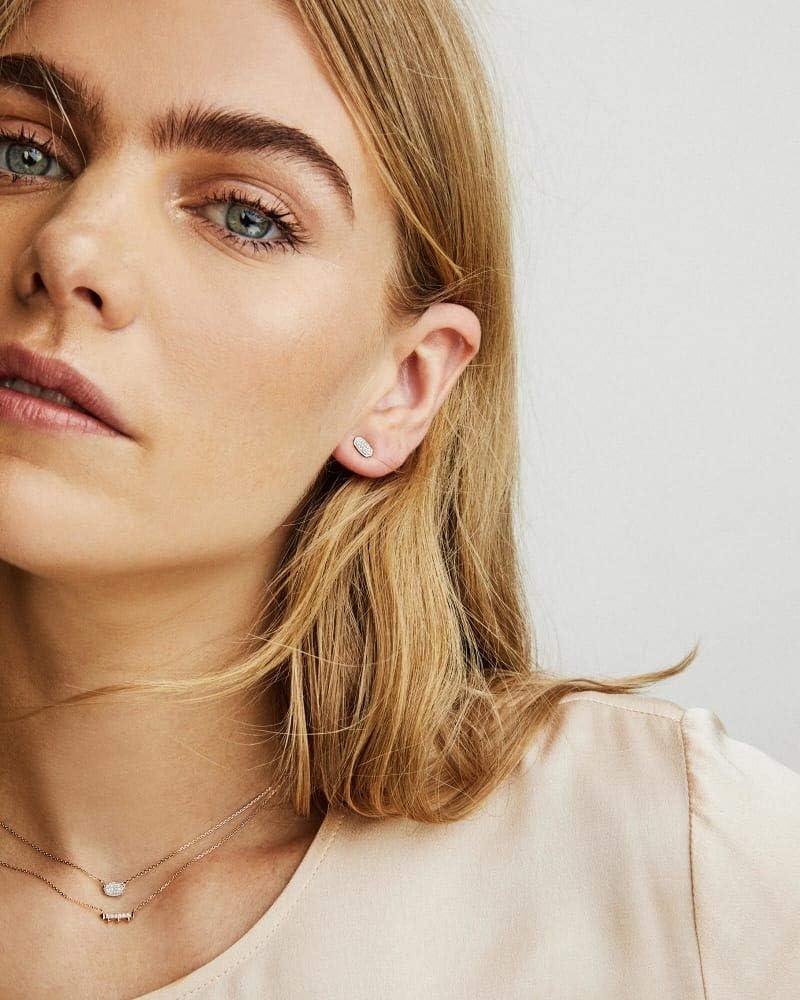 imageKendra Scott White Diamond Marisa Stud Earrings in 14k Gold Fine Jewelry for Women14K YELLOW GOLD CRYSTAL CLEAR DIAMOND