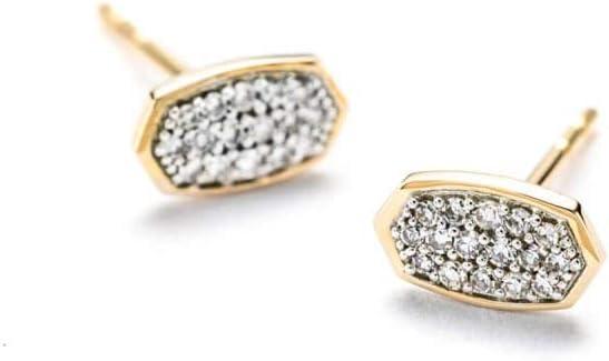 imageKendra Scott White Diamond Marisa Stud Earrings in 14k Gold Fine Jewelry for Women14K YELLOW GOLD CRYSTAL CLEAR DIAMOND