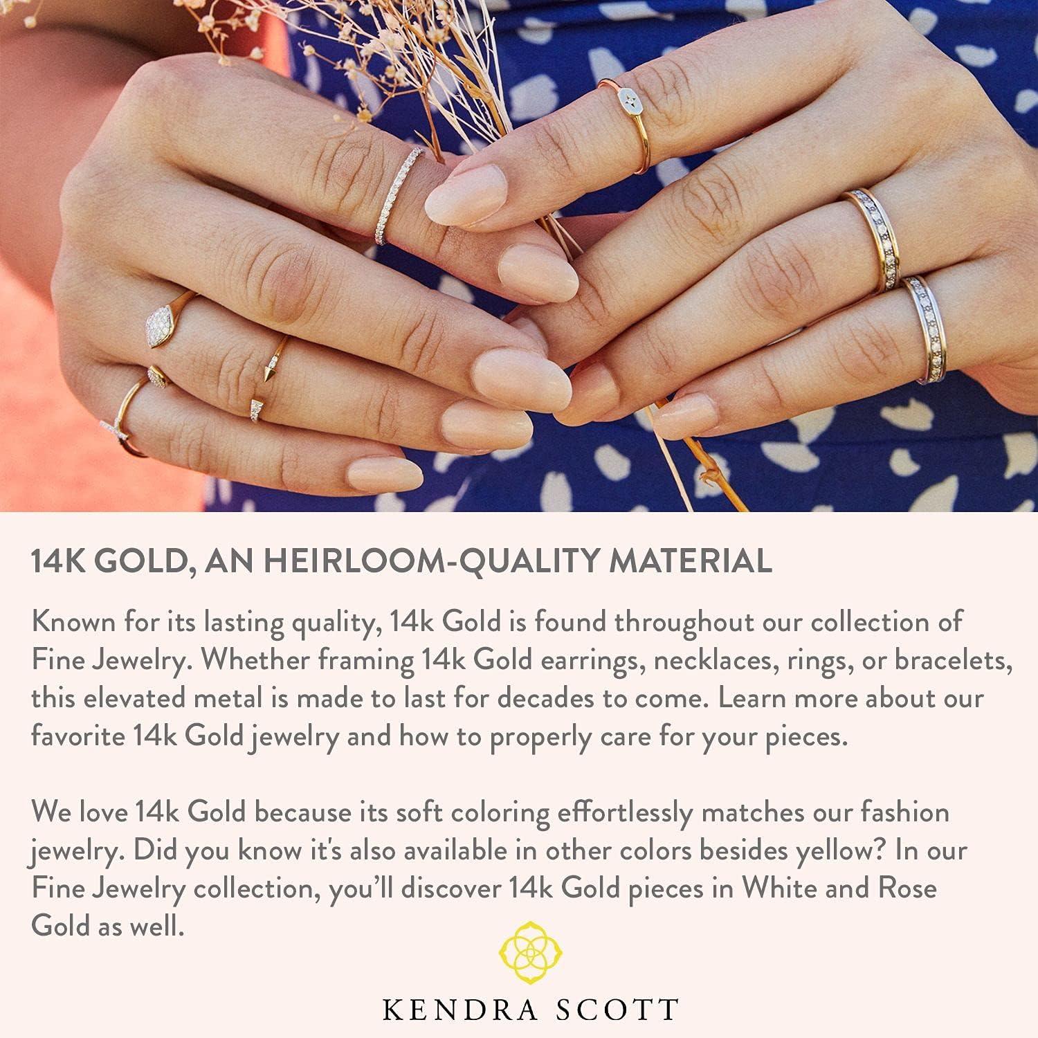 imageKendra Scott White Diamond Mila Ring in 14k Gold Fine Jewelry For Women14K YELLOW GOLD CRYSTAL CLEAR DIAMOND