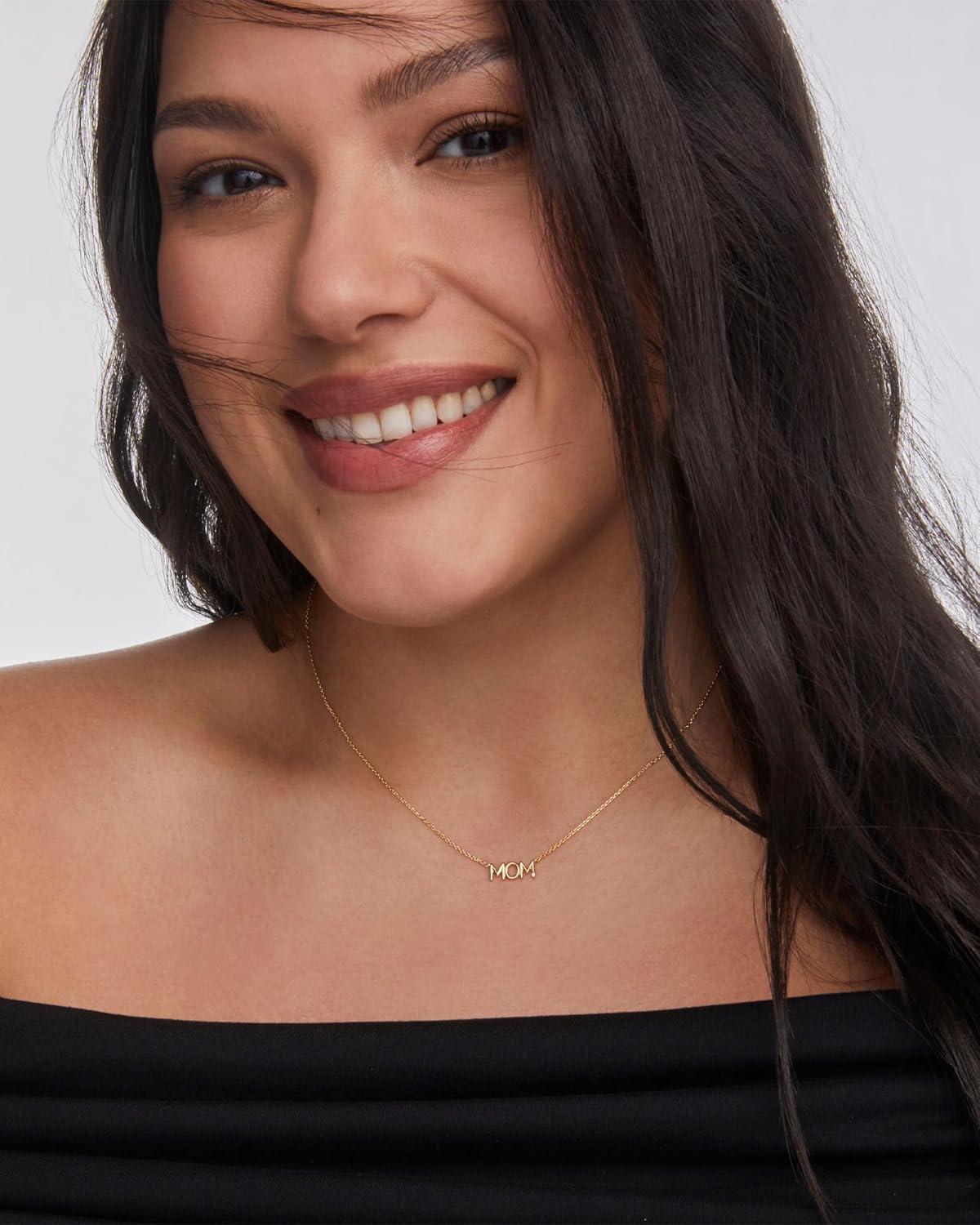 imageKendra Scott Mom Sparkle Short Pendant Necklace DemiFine Jewelry for Women18K GOLD VERMEIL