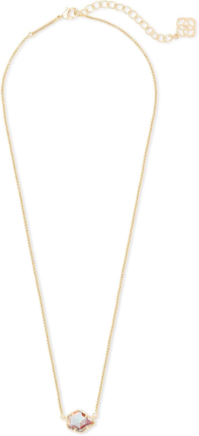 imageKendra Scott Tess Pendant Necklace for Women Fashion JewelryGOLD IRIDESCENT DICHROIC GLASS