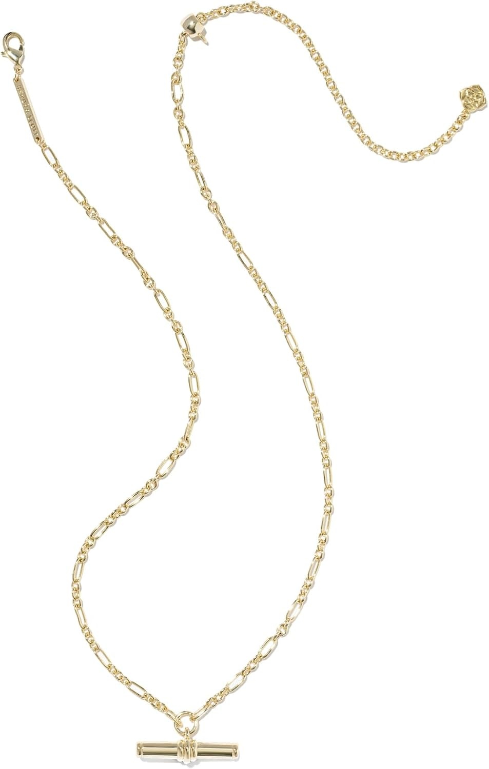 image:imageKendra Scott Bree Metal TBar Short Pendant Necklace14K YELLOW GOLD OVER BRASS