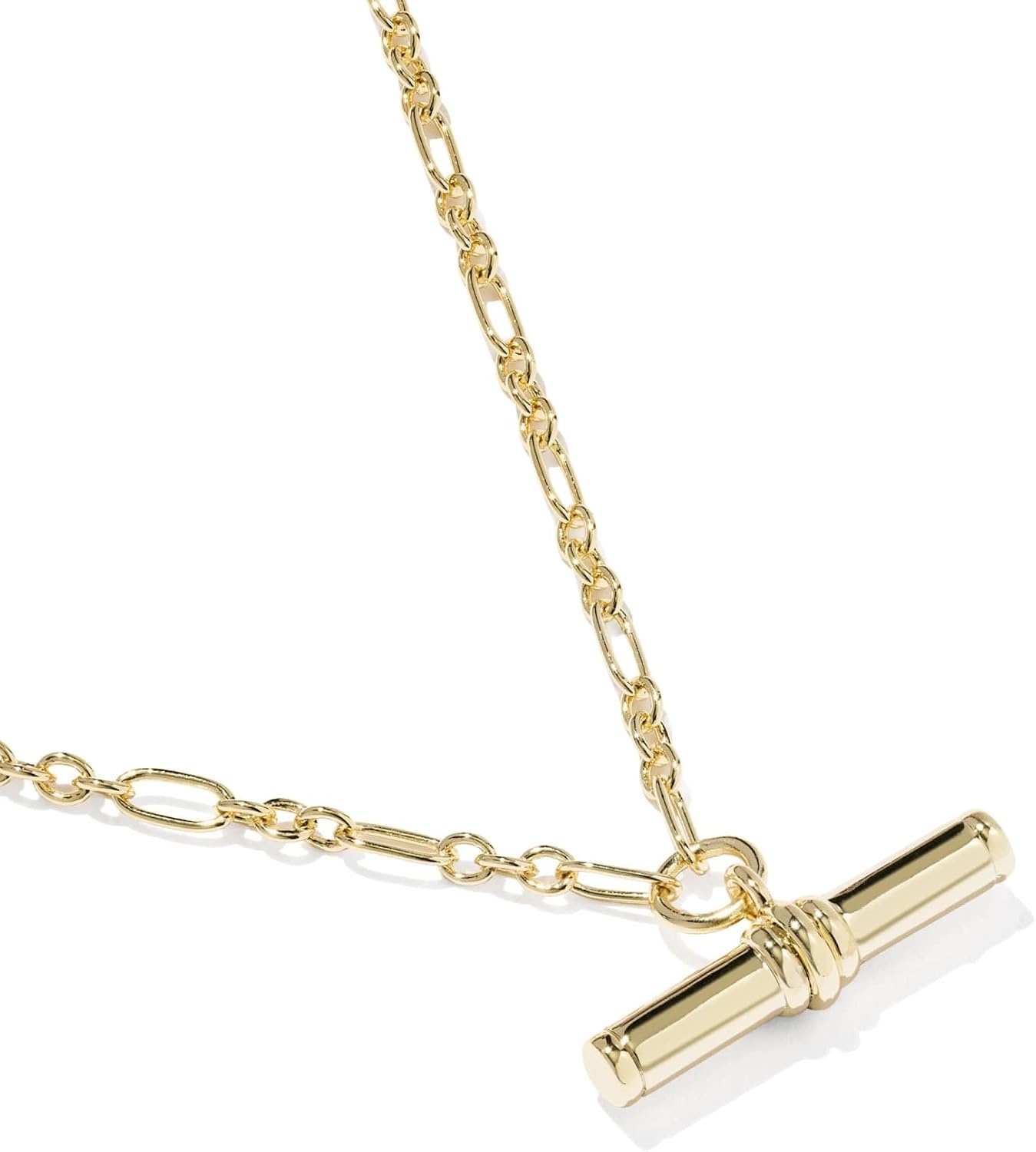 image:imageKendra Scott Bree Metal TBar Short Pendant Necklace14K YELLOW GOLD OVER BRASS