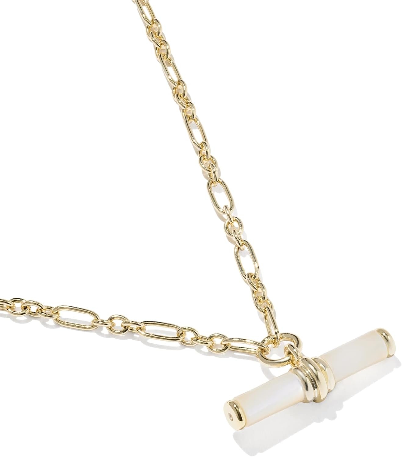 image:imageKendra Scott Bree Metal TBar Short Pendant NecklaceGOLD IVORY MOTHER OF PEARL