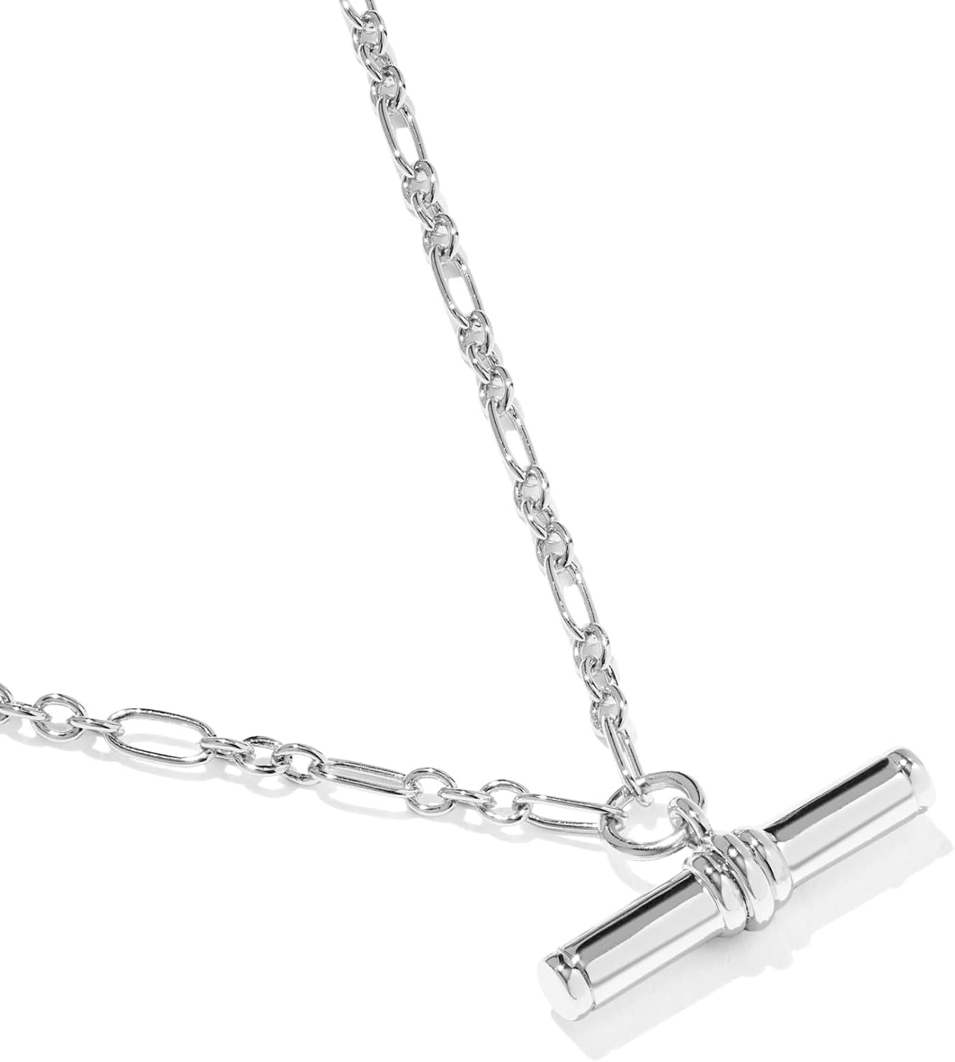image:imageKendra Scott Bree Metal TBar Short Pendant NecklaceRHODIUM OVER BRASS