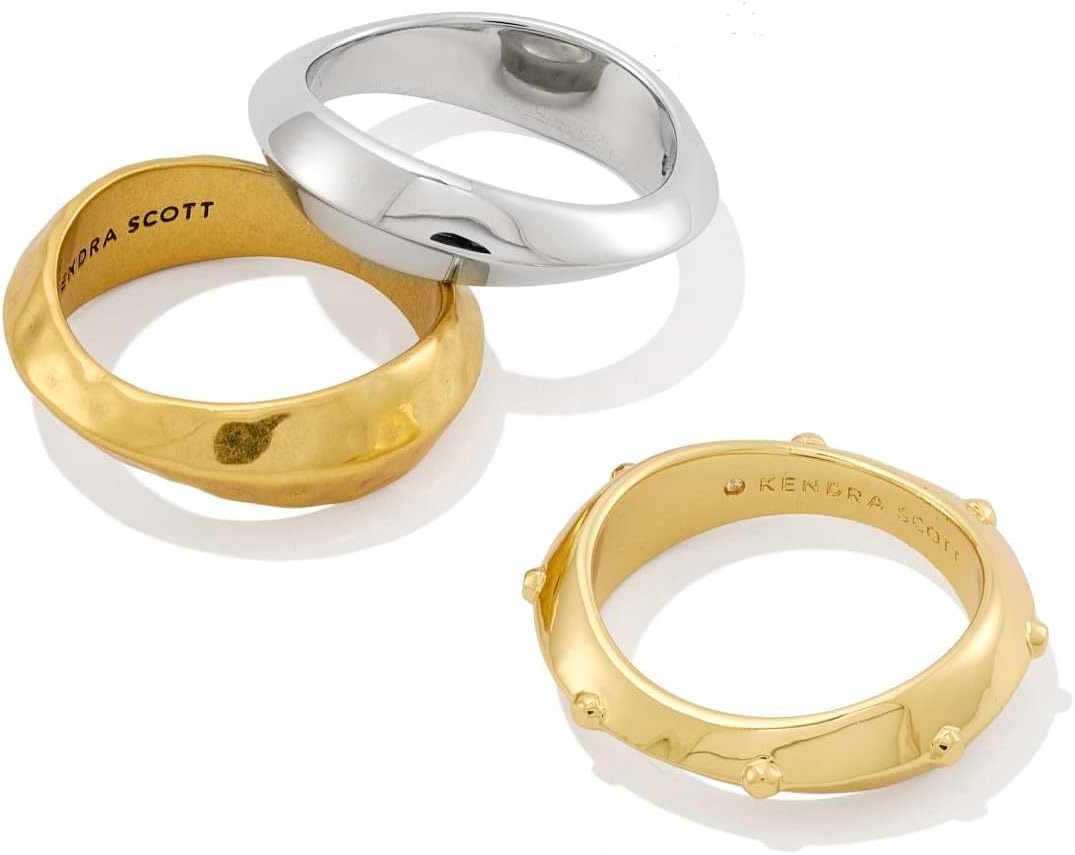 image:imageKendra Scott Oakland Ring Set Of 3GOLD SILVER VINTAGE GOLD MIXED METAL