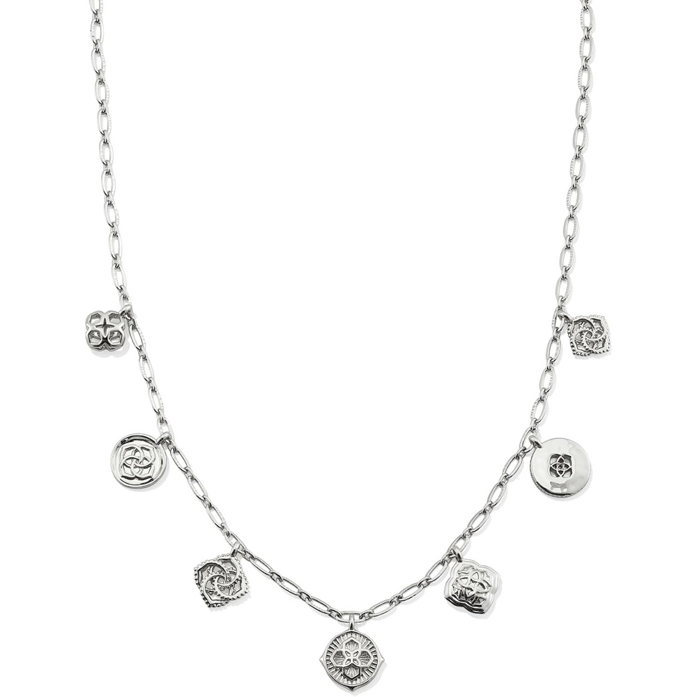 image:imageKendra Scott Dira Charm NecklaceRHODIUM OVER BRASS