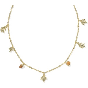 Kendra Scott Autumn Charm Necklace, 14k Gold-Plated Brass, Multi Mix