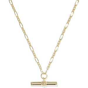 Kendra Scott Bree Metal T-Bar Short Pendant Necklace(14K YELLOW GOLD OVER BRASS)