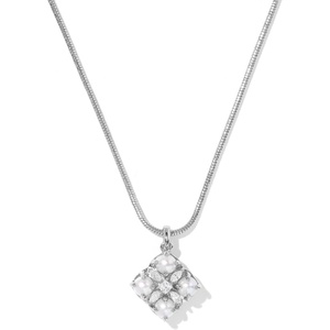 Kendra Scott Dira Pearl Short Pendant Necklace(SILVER- FRESHWATER CULTURED PEARL)