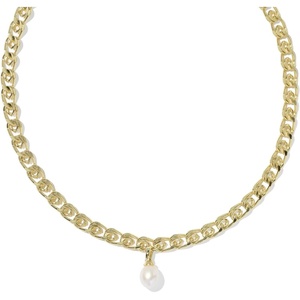 Kendra Scott Oakland Pearl Chain Necklace(GOLD- FRESHWATER CULTURED PEARL)