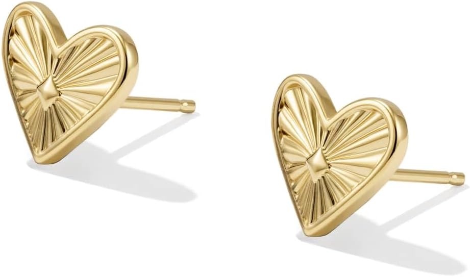 image:imageKendra Scott Ari Heart Stud Earrings 14K Gold Filled
