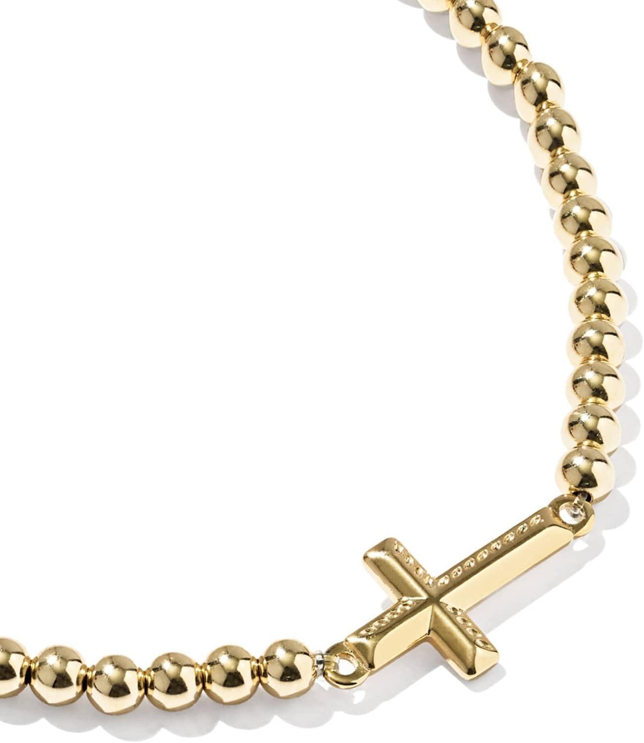 image:imageKendra Scott Cross Beaded Stretch Bracelet 14K Gold Filled14K YELLOW GOLDFILLED