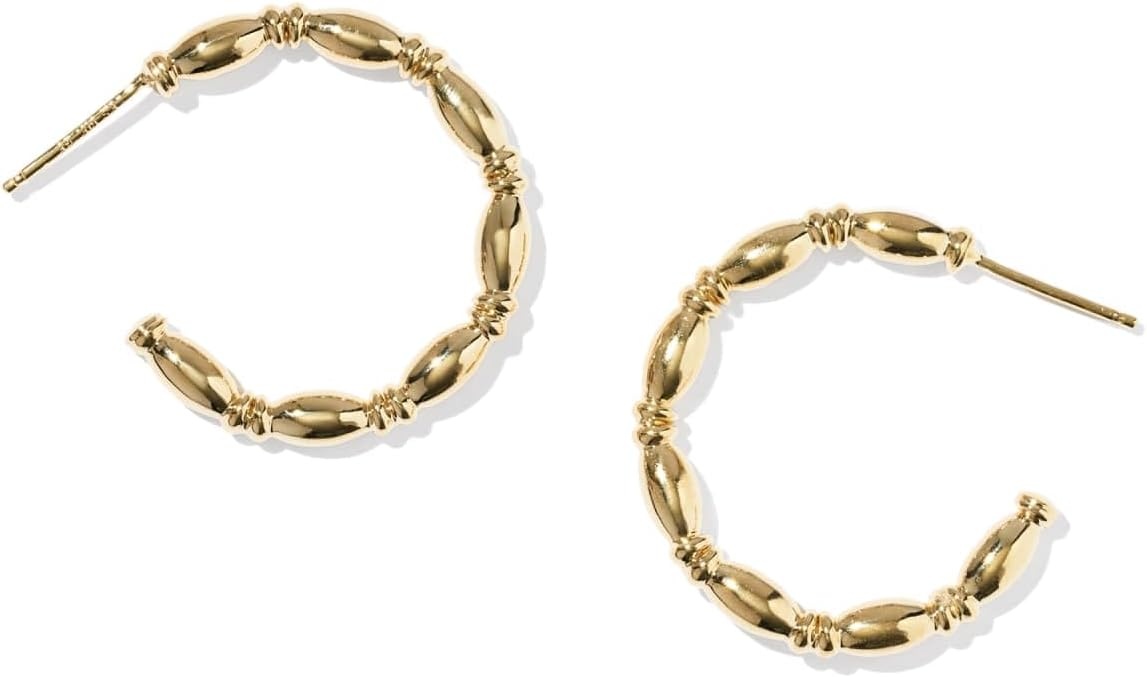 image:imageKendra Scott Miriam Large Bead Hoop Earrings 14K Gold Filled14K YELLOW GOLDFILLED