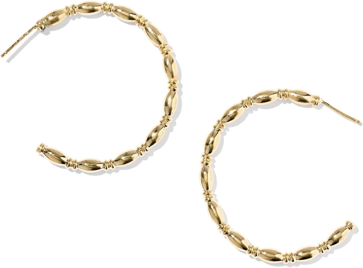 image:imageKendra Scott Miriam Large Bead Hoop Earrings 14K Gold Filled14K YELLOW GOLDFILLED