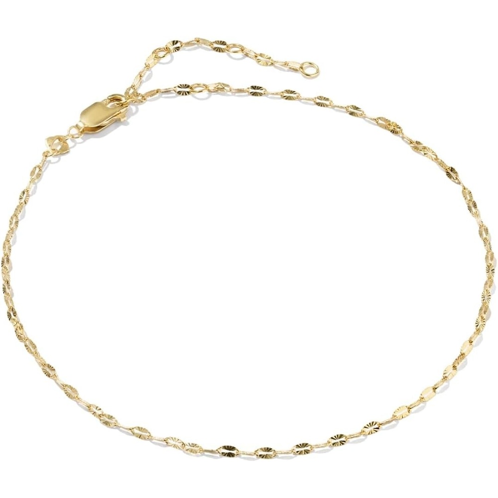 image:imageKendra Scott Mirror Sunburst Chain Anklet 14K Gold Filled