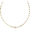14K YELLOW GOLD-FILLED/WHITE CZ