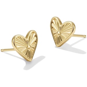 Kendra Scott Ari Heart Stud Earrings, 14K Gold- Filled