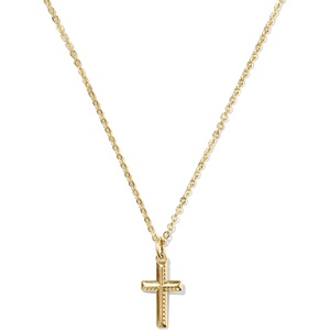 Kendra Scott Cross Short Pendant Necklace, 14K Gold- Filled